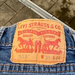 Levi's 513 Classic Blue Jeans 38X34